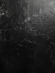 Wall Mural - Black and white photo of wall with lot of texture and paint