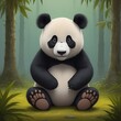 Pandabär. Generative AI Technologie