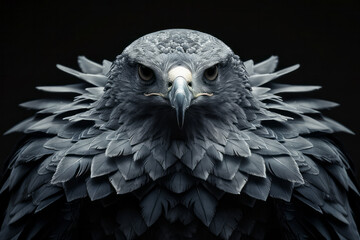 Poster - Bird of prey with metallic feathers, giving it a stunning appearance and aerodynamic benefits,