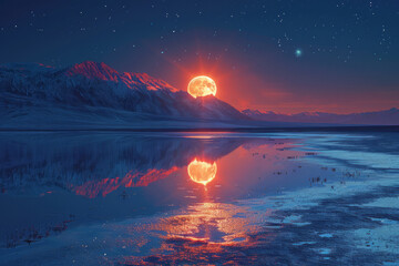 Fototapete - Life forms with mirror-like skins that reflect their desert planetâ€™s intense light and heat,
