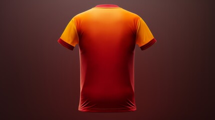 Wall Mural - Soccer t-shirt mockup, front view, 3D rendering