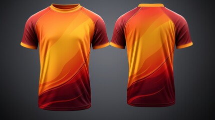 Soccer jersey template for football kit or sports uniform, t-shirt design.