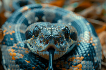 Poster - A snake with a camera for a tongue, used in rescue missions to access tight spaces in disaster zones,