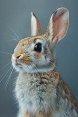 Poster - A rabbit with enhanced digestive capabilities, able to break down and compost organic waste efficiently,