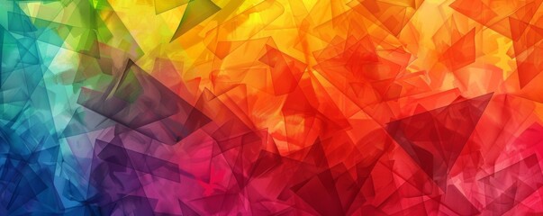 Aufkleber - Colorful abstract geometric background