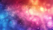 Colorful abstract background with glowing bokeh lights and vibrant hues