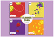 © uniqueworld888 - colorful abstract fruit template backgrounds