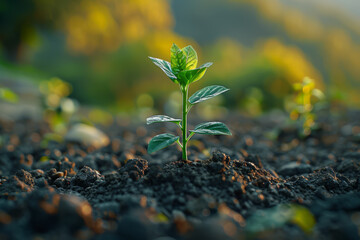 Sticker - A ceremonial tree planting ceremony held in the school garden, symbolizing growth, change, and the passage of time. Concept of environmental stewardship and continuity. Generative Ai.