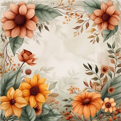 Fototapete - Textile and wallpaper patterns. A printable digital illustration work. Floral Print designs.