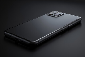 Aufkleber - A sleek and modern smartphone with an edge-to-edge display and seamless design, embodying the epitome of technological advancement. Concept of connectivity and innovation. Generative Ai.