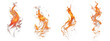 © PNG & Vector - Vivid Flames Collection: A stunning array of isolated fire flames set against a transparent background