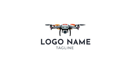 Wall Mural - Drone technology logo design template