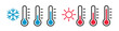 © Cezar_911 - Thermometer flat icon, symbol. Hot and cold temperature. Vector illustration