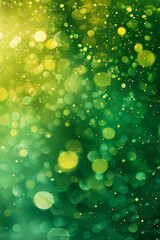 Poster - Vibrant Green Abstract Texture with Colorful Splashes