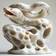  A statuette made of stone in the form of a large snake,Generated by AI