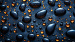 Multicolored background illustration in the form of drops,Generated by AI