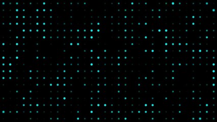 Abstract background animation, digital small circles pattern grid, light electronic texture