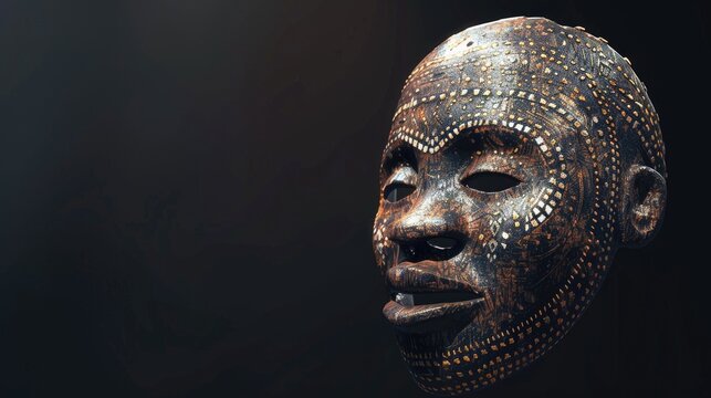 African Bushongo Tribe Royal Mask