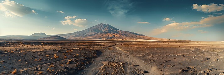 Wall Mural - Landscape of Etna volcano, Sicily, Italy, Deserted martian-like surface, Beautiful Travel photography realistic nature and landscape
