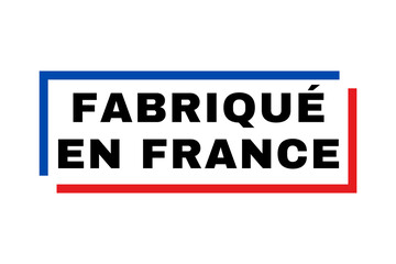 Made in France symbol icon called fabriqué en France in French language