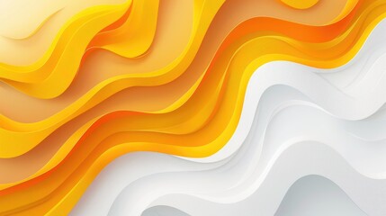 Wall Mural - abstract smooth yellow gradient lines.