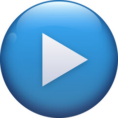 Blue Frutiger Aero Play Button