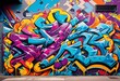illustration, vibrant street art colorful murals graffiti captured, urban, city, walls, artist, spray, paint, expression, creativity, tags, muralist, painted,