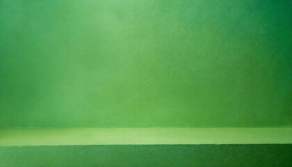 Wall Mural - green room. A space with deep green walls. Plain material. layout.