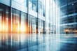 © Hapun - Blurred glass walls of modern business office building. Good for background in business concept