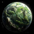 Planetary Terraforming Unit Icon in the Style of Earth Science: A Visual Exploration