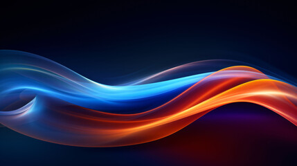 Wall Mural - abstract light background, realistic neon lines background illustration design