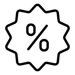 Sticker - discount badge icon