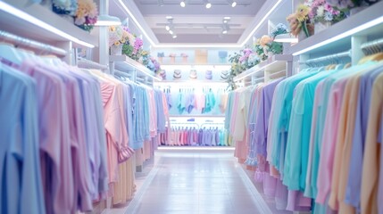 Sticker -  sleek shop with women's pastel outfits