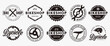 © DOMHOUZE - Set of badge emblem bicycle shop bike club logo icon vector illustration