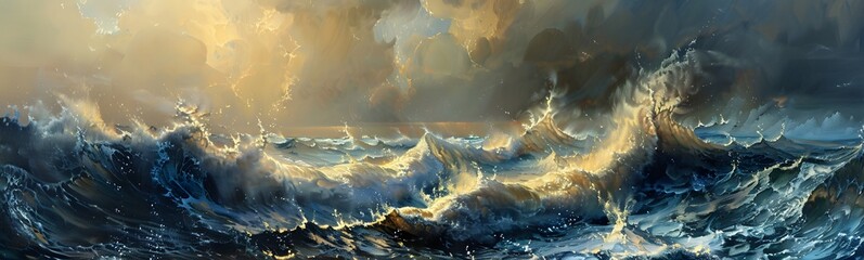 Wall Mural - nature water background wave