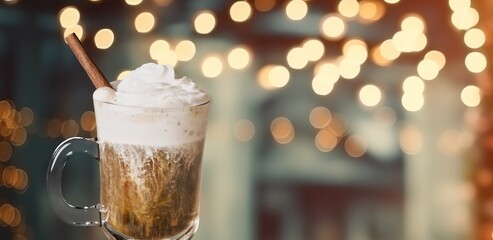 Poster - Hot chocolate drink with whipped cream