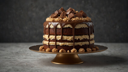 Wall Mural - German chocolate cake