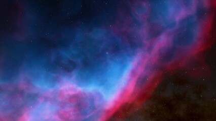 nebula gas cloud in deep outer space
