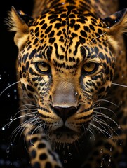 Wall Mural - portrait of a leopard