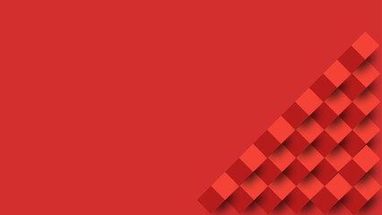 bright red pattern background, copy space for banner, poster.