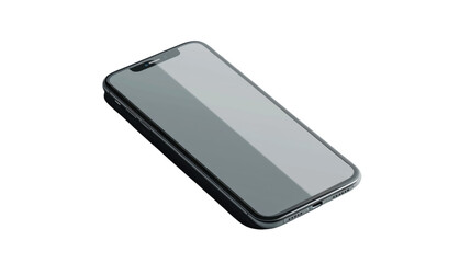 Poster - new smartphone. Isolated on white background.