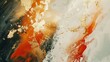 Abstract oil gold foil painting with earthy tones, great as background or texture wallpaper