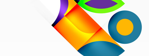 Aufkleber - An artistic logo featuring a vibrant blend of tints and shades, with an electric blue circle at the center surrounded by symmetrical patterns and colors resembling liquid paint