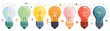 © Samon - Light bulb moments flat design top view brainstorming session theme water color Analogous Color Scheme