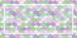 Pastel scales pattern with a decorative border
