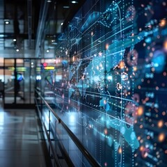 Poster - Dynamic Data Visualization Depicting Scientific Research and Technological Advancements