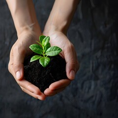 Canvas Print - The Nurturing Hands A Guide for Small Businesses on Effective Corporate Social Responsibility Engagement