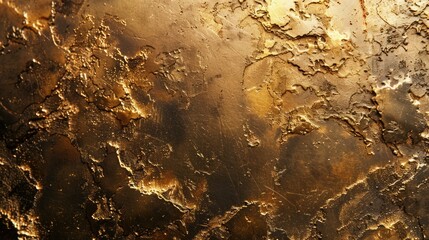 Wall Mural - Shiny golden texture of gold concrete wall background.