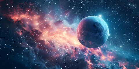 Poster - Mesmerizing Cosmic Odyssey A Captivating Interstellar of Digital Art and Space Wonders