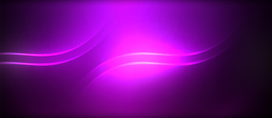 Poster - A violet light glows against a dark backdrop, casting a mysterious and enchanting aura. The deep purple hue creates a captivating contrast